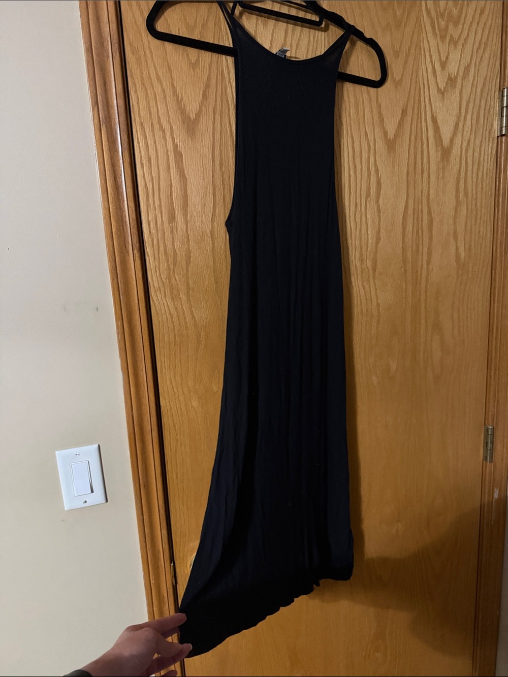 American Eagle Outfitters Black Sleeveless Maxi Dress